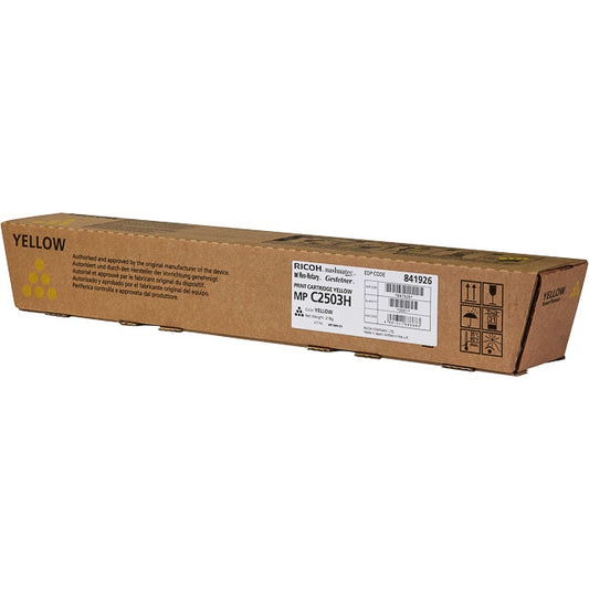 Cartouche toner jaune original Ricoh 841926 MP C2003/2503