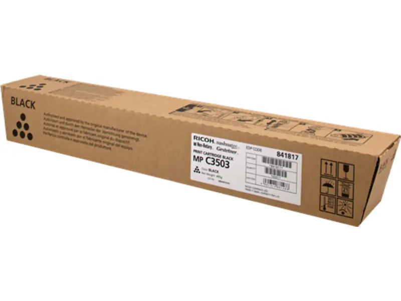Cartouche toner noir original Ricoh 841817 MP C3003 et MP C3503