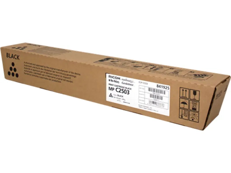 Cartouche toner noir original Ricoh 841925 MP C2003 et MP C2503